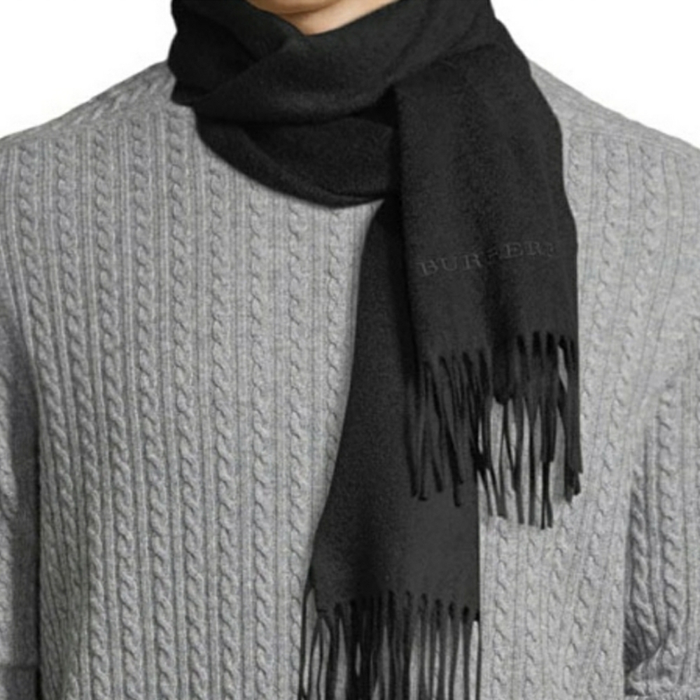 Burberry Cashmere Scarf Black